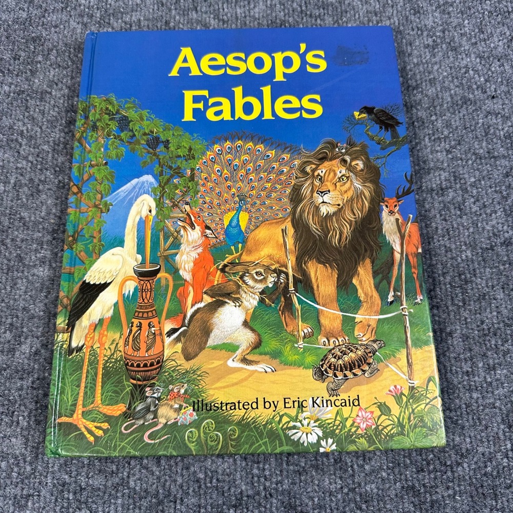 Aesop's‎ Fables 1989 Eric Kincaid Illustrated Hardcover Checkerboard Press